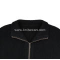 Men's Rib Knit Zip Up Pocket Cardigan